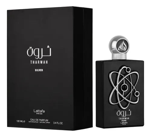 Perfume Masculino  Lattafa Tharwah Silver 100ml