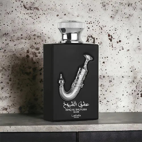 Perfume Masculino Lattafa Ishq Shuyukh Silver 100ml