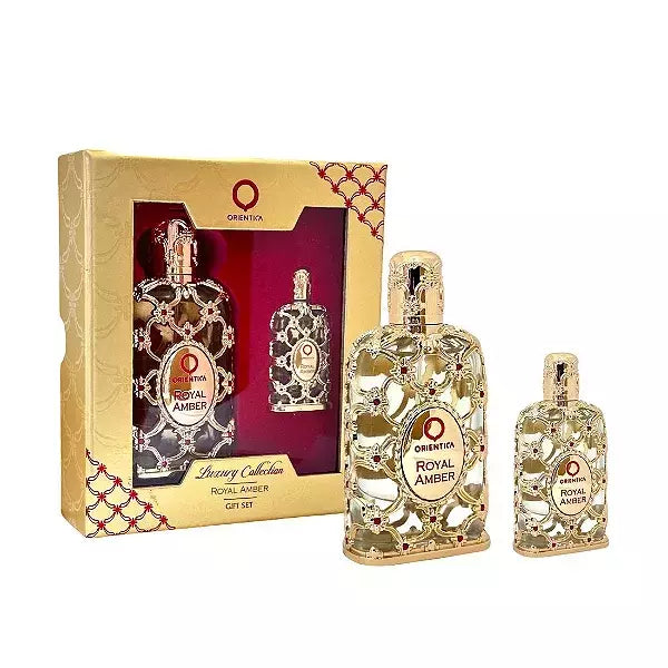 Kit Perfume Unissex Orientica Royal Amber – EDP 30ml + Travel Spray 7,5ml