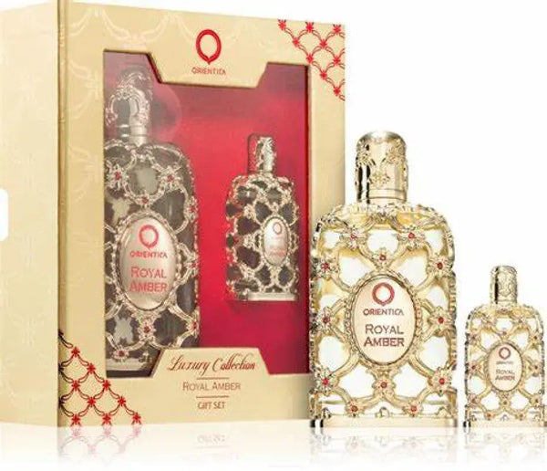 Kit Perfume Unissex Orientica Royal Amber – EDP 30ml + Travel Spray 7,5ml