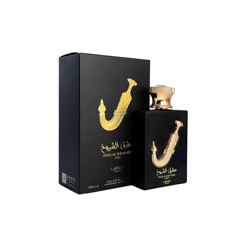 Perfume Masculino Lattafa Ishq Shuyukh Gold 100ml